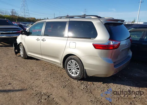 2016 Toyota Sienna Xle Premium 8 Passenger z USA, uszkodzony, nr VIN 5TDYK3DC4GS726096